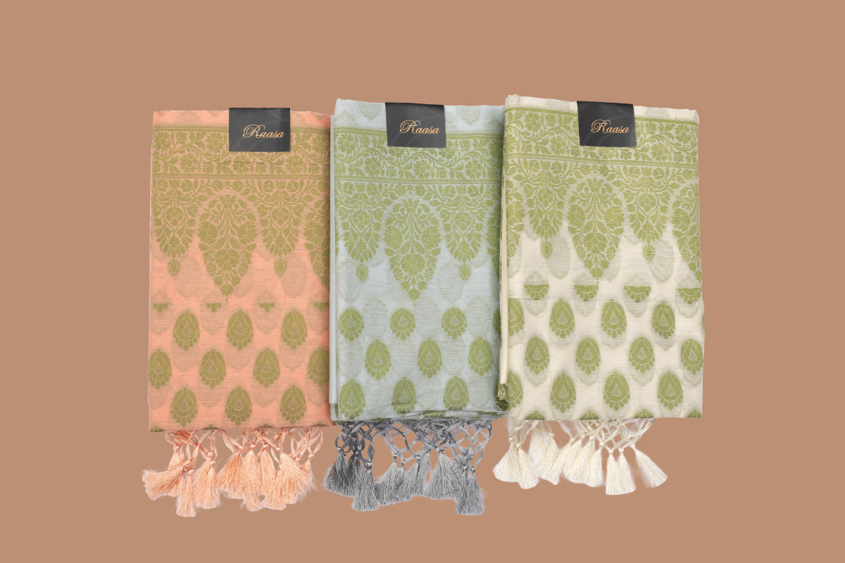 Chandni Chanderi Woven Suit, 3 pc set with plain bottom – Pink
