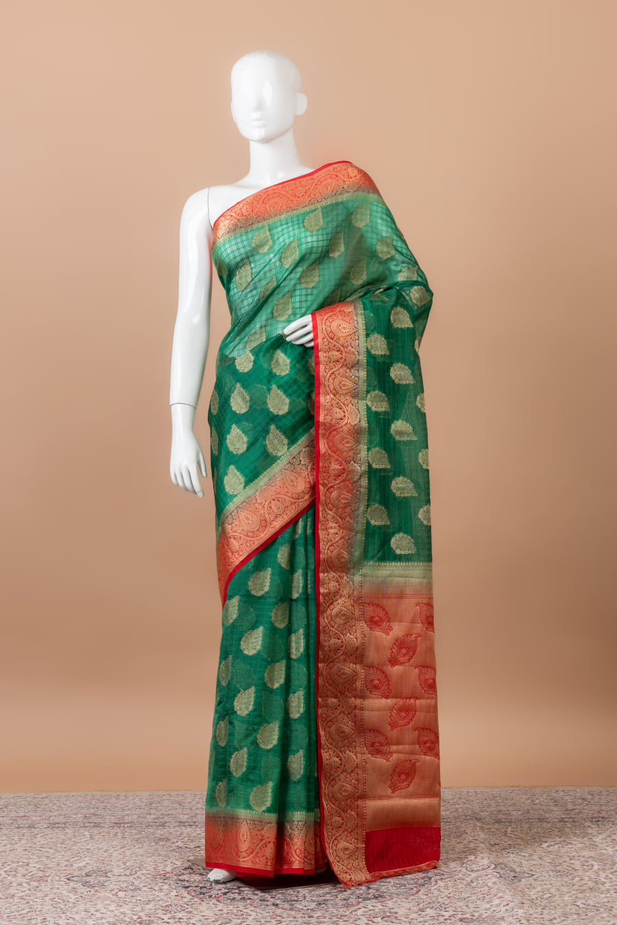 Kanak Banarasi Chanderi Silk with border