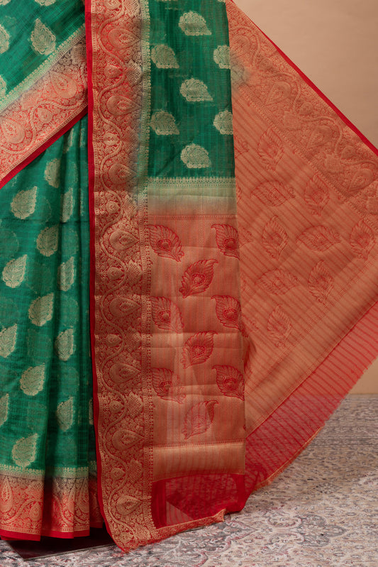 Kanak Banarasi Chanderi Silk with border