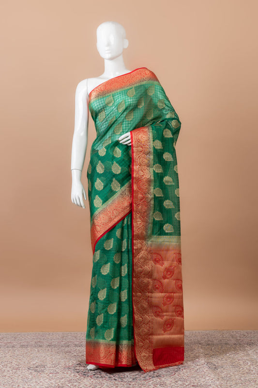 Kanak Banarasi Chanderi Silk with border